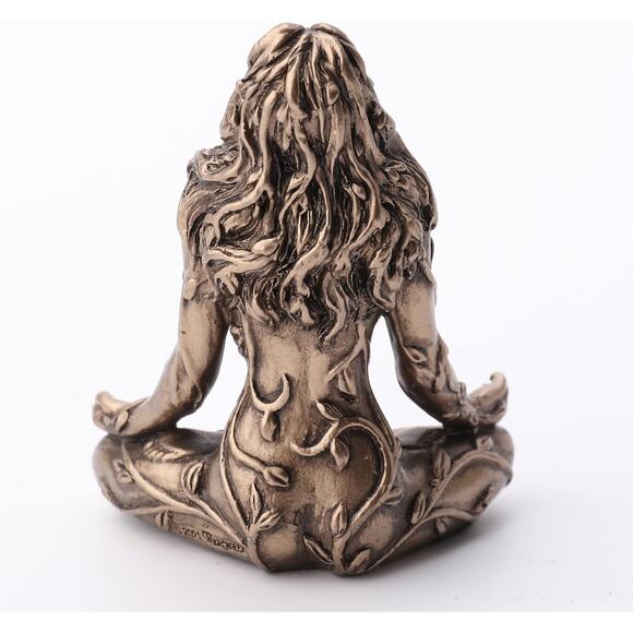 Mother Earth Gaia Statue 25 Inch Sitting Lotus Pose Spiritual Home Decor - Picture 5 of 5